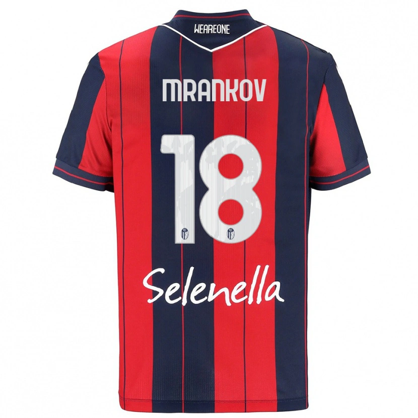 Danxen Pánské Dimitar Mrankov #18 Červená Námořnická Modř Domů Hráčské Dresy 2025/26 Dres