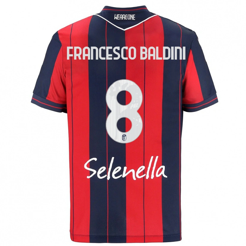 Danxen Pánské Giovanni Francesco Baldini #8 Červená Námořnická Modř Domů Hráčské Dresy 2025/26 Dres