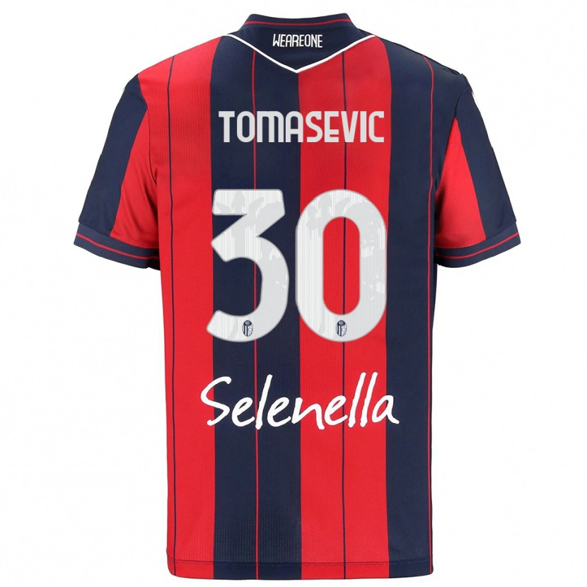 Danxen Pánské Bodin Tomasevic #30 Červená Námořnická Modř Domů Hráčské Dresy 2025/26 Dres