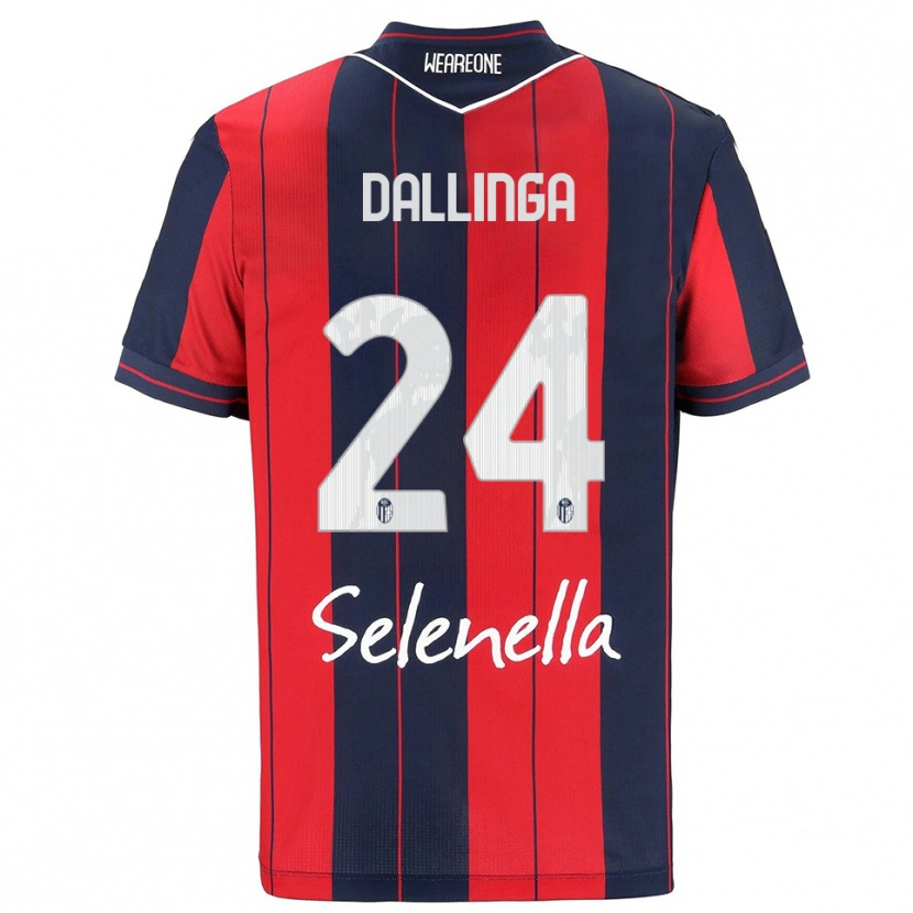 Danxen Pánské Thijs Dallinga #24 Červená Námořnická Modř Domů Hráčské Dresy 2025/26 Dres