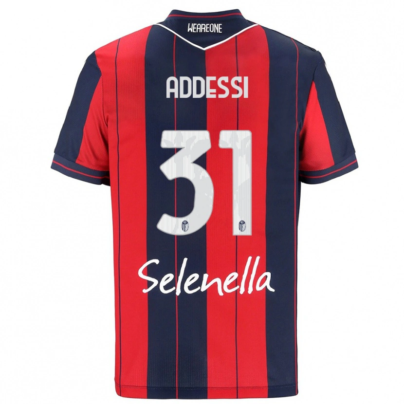 Danxen Pánské Simone Addessi #31 Červená Námořnická Modř Domů Hráčské Dresy 2025/26 Dres