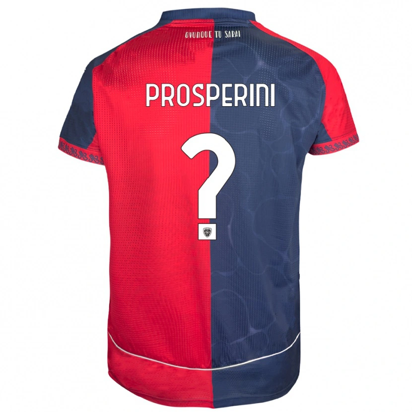 Danxen Pánské Matteo Prosperini #0 Červená Námořnická Modř Domů Hráčské Dresy 2025/26 Dres