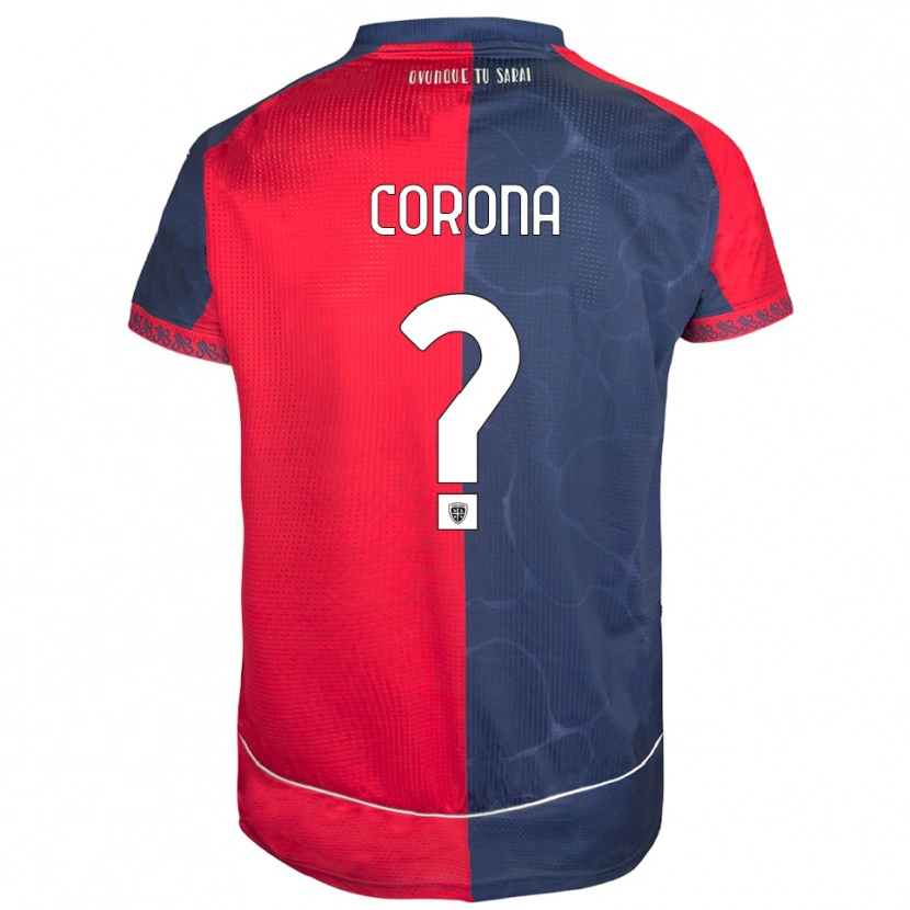 Danxen Pánské Leonardo Corona #0 Červená Námořnická Modř Domů Hráčské Dresy 2025/26 Dres