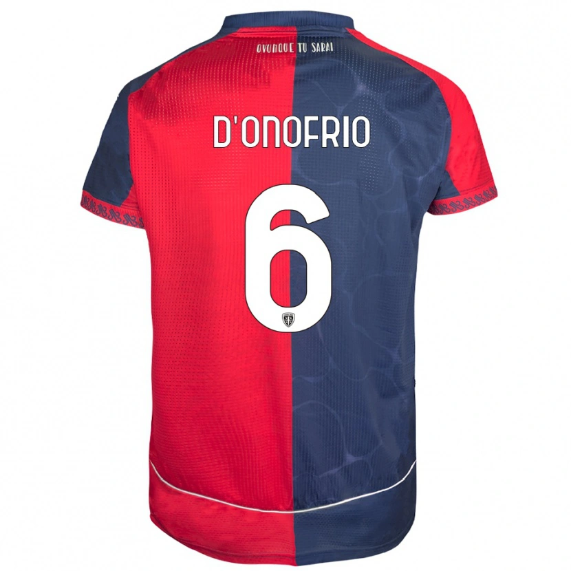 Danxen Pánské Vincenzo D'onofrio #6 Červená Námořnická Modř Domů Hráčské Dresy 2025/26 Dres