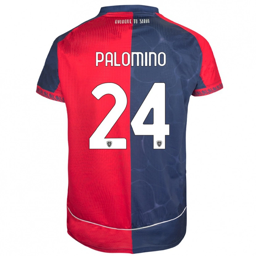 Danxen Pánské Jose Luis Palomino #24 Červená Námořnická Modř Domů Hráčské Dresy 2025/26 Dres