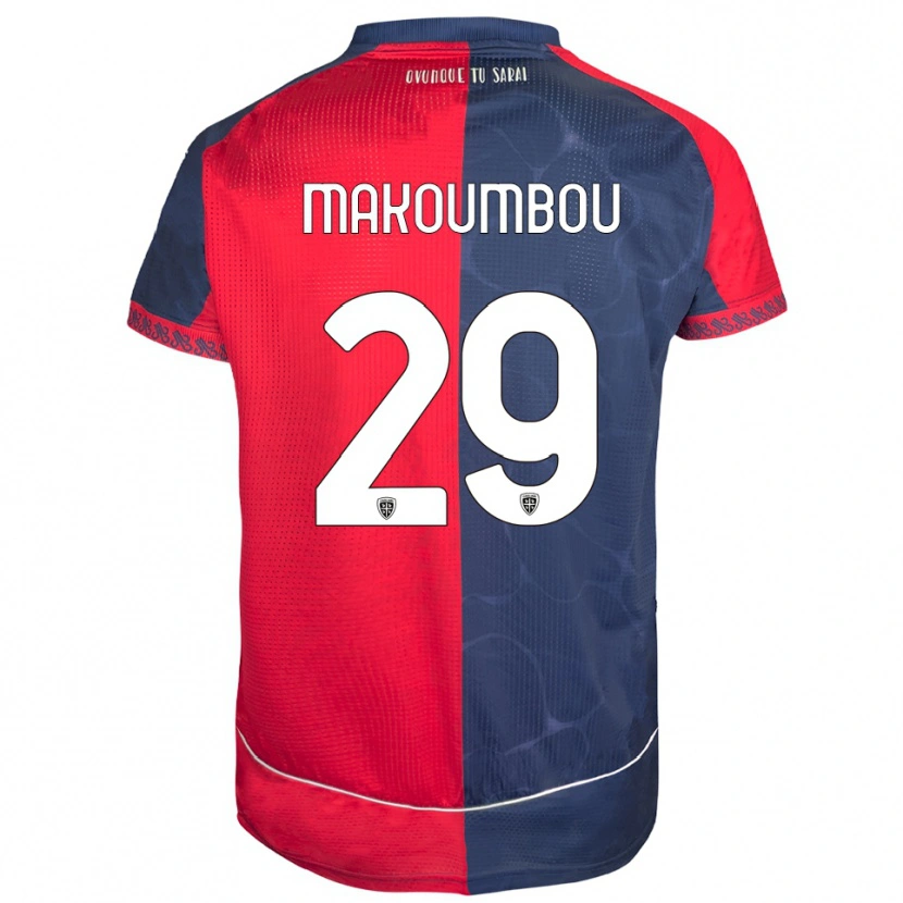 Danxen Pánské Antoine Makoumbou #29 Červená Námořnická Modř Domů Hráčské Dresy 2025/26 Dres