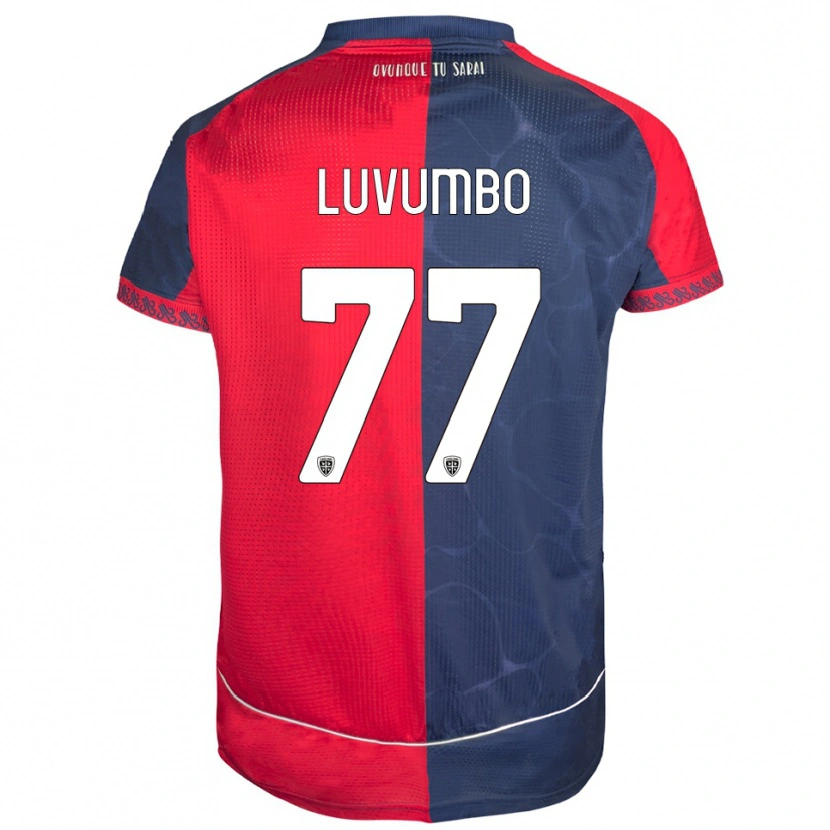 Danxen Pánské Zito Luvumbo #77 Červená Námořnická Modř Domů Hráčské Dresy 2025/26 Dres