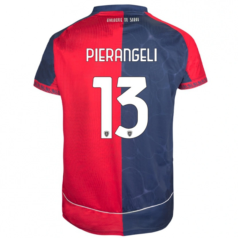 Danxen Pánské Luis Pierangeli #13 Červená Námořnická Modř Domů Hráčské Dresy 2025/26 Dres