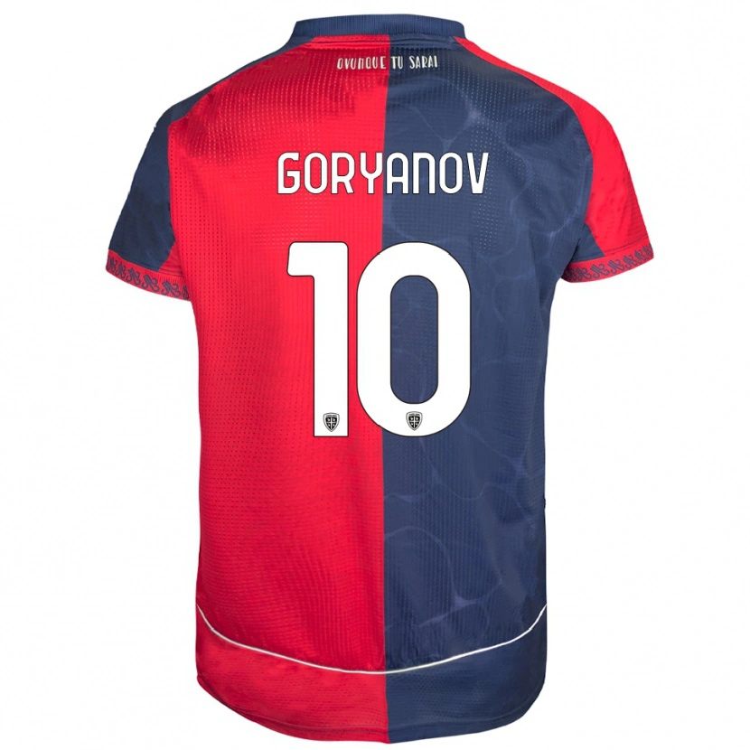 Danxen Pánské Kristiyan Goryanov #10 Červená Námořnická Modř Domů Hráčské Dresy 2025/26 Dres