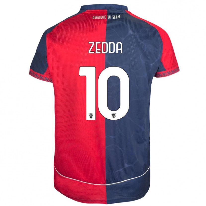 Danxen Pánské Diego Zedda #10 Červená Námořnická Modř Domů Hráčské Dresy 2025/26 Dres