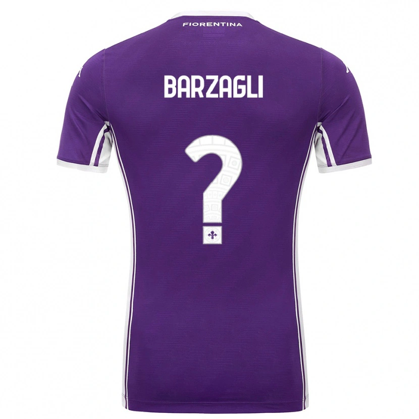 Danxen Pánské Mattia Barzagli #0 Fialová Bílá Domů Hráčské Dresy 2025/26 Dres