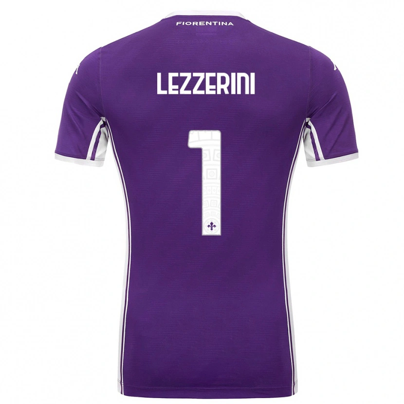 Danxen Pánské Luca Lezzerini #1 Fialová Bílá Domů Hráčské Dresy 2025/26 Dres