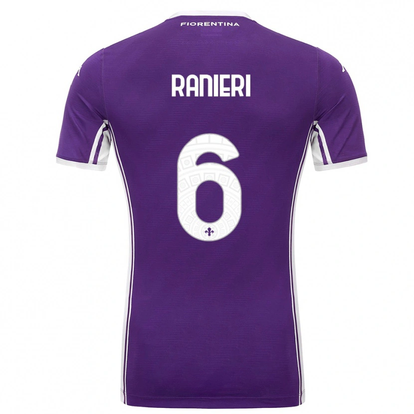 Danxen Pánské Luca Ranieri #6 Fialová Bílá Domů Hráčské Dresy 2025/26 Dres