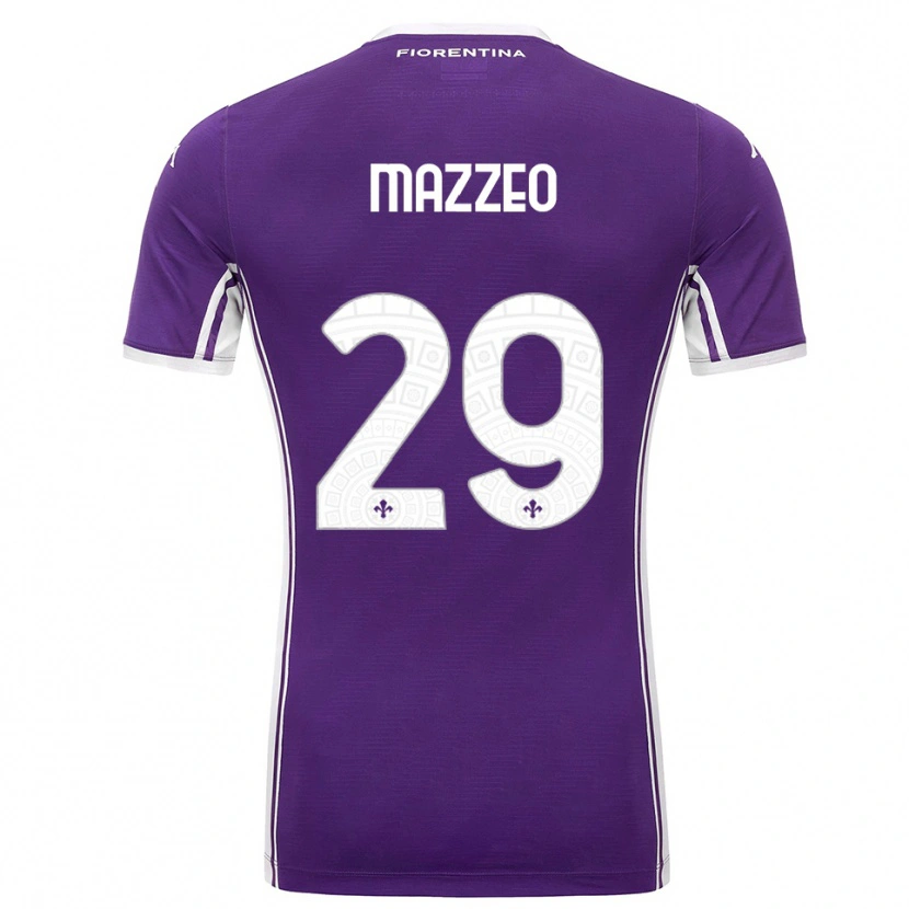 Danxen Pánské Brando Mazzeo #29 Fialová Bílá Domů Hráčské Dresy 2025/26 Dres