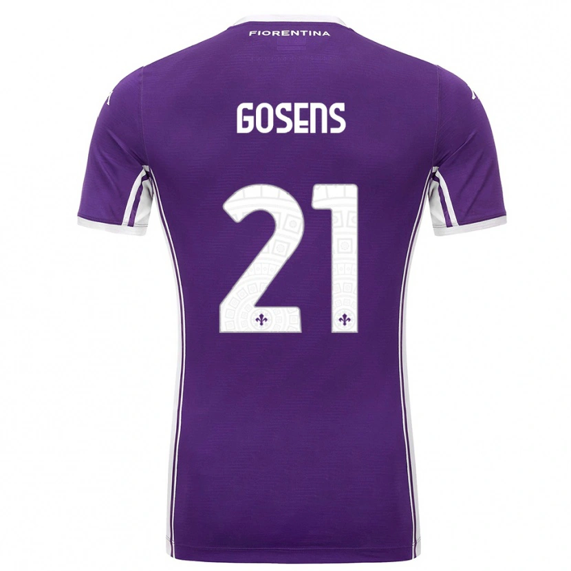 Danxen Pánské Robin Gosens #21 Fialová Bílá Domů Hráčské Dresy 2025/26 Dres