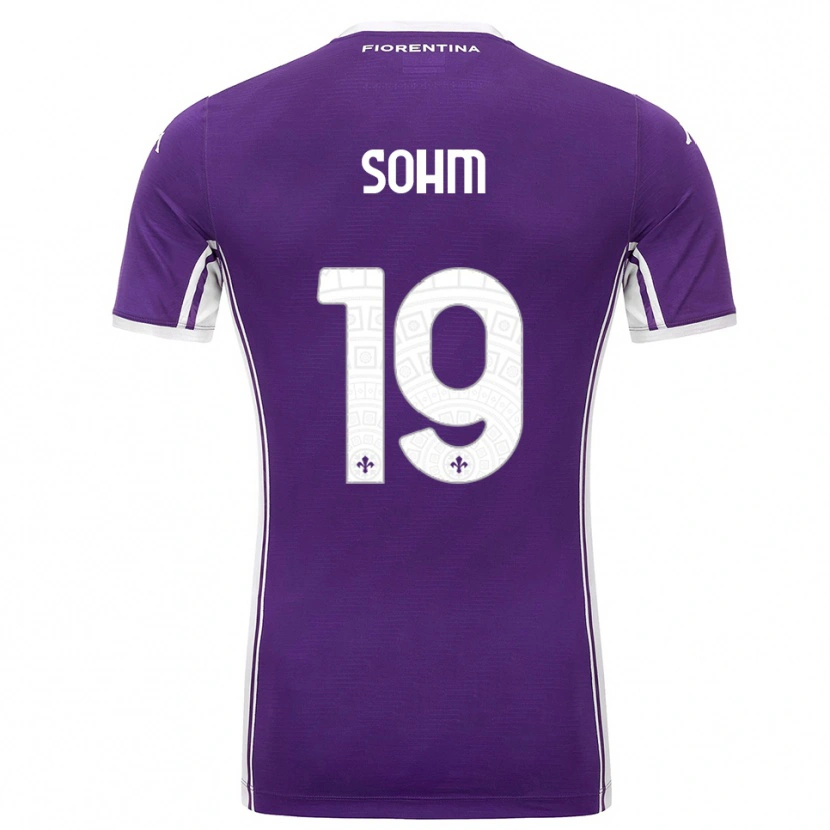 Danxen Pánské Simon Sohm #19 Fialová Bílá Domů Hráčské Dresy 2025/26 Dres