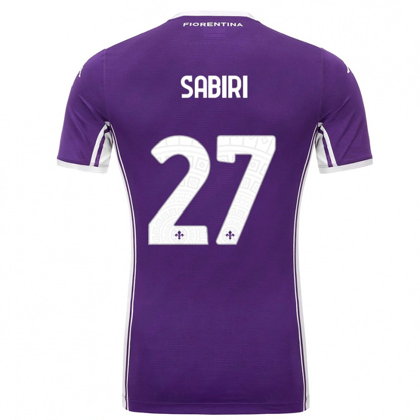 Danxen Pánské Abdelhamid Sabiri #27 Fialová Bílá Domů Hráčské Dresy 2025/26 Dres