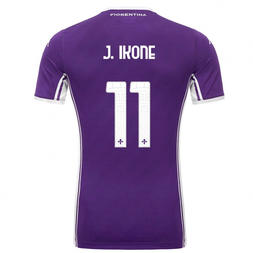 Danxen Pánské Jonathan Ikoné #11 Fialová Bílá Domů Hráčské Dresy 2025/26 Dres