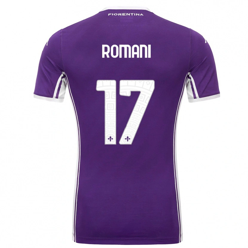 Danxen Pánské Lorenzo Romani #17 Fialová Bílá Domů Hráčské Dresy 2025/26 Dres
