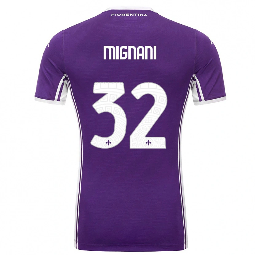 Danxen Pánské Carlo Mignani #32 Fialová Bílá Domů Hráčské Dresy 2025/26 Dres