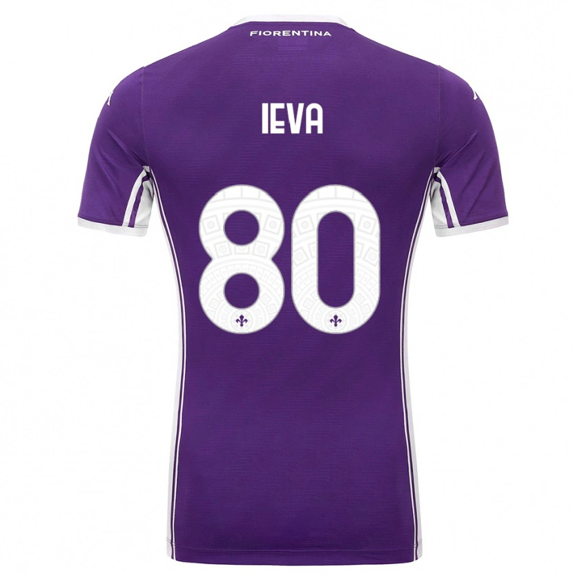 Danxen Pánské Stella Ieva #80 Fialová Bílá Domů Hráčské Dresy 2025/26 Dres