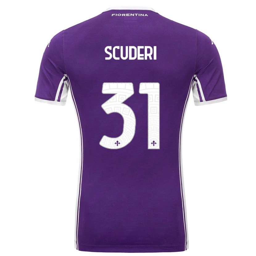 Danxen Pánské Giulio Scuderi #31 Fialová Bílá Domů Hráčské Dresy 2025/26 Dres