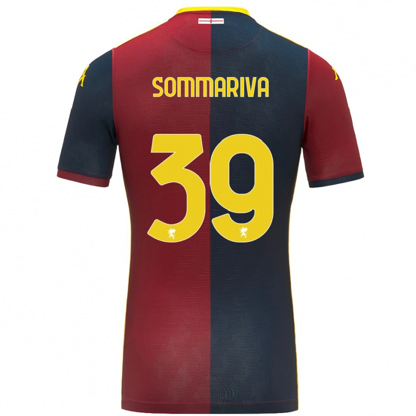 Danxen Pánské Daniele Sommariva #39 Červená Královská Modř Domů Hráčské Dresy 2025/26 Dres