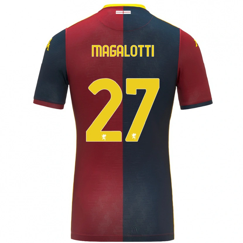 Danxen Pánské Gabriele Magalotti #27 Červená Královská Modř Domů Hráčské Dresy 2025/26 Dres