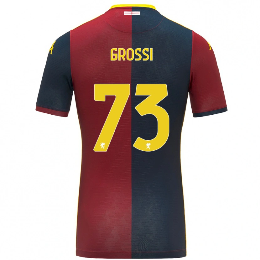 Danxen Pánské Jacopo Grossi #73 Červená Královská Modř Domů Hráčské Dresy 2025/26 Dres