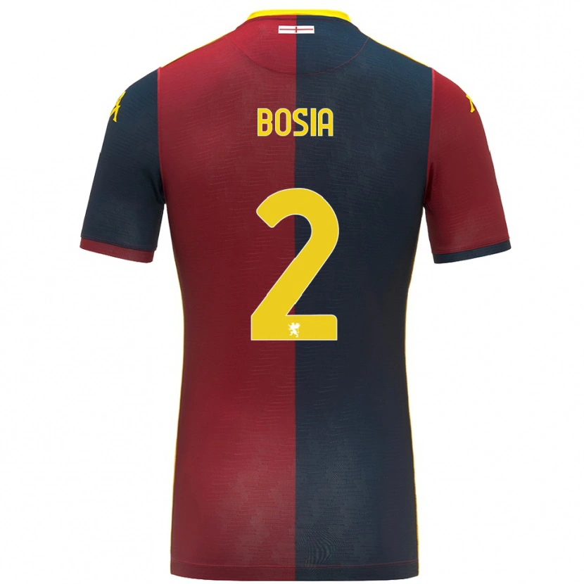 Danxen Pánské Davide Bosia #2 Červená Královská Modř Domů Hráčské Dresy 2025/26 Dres