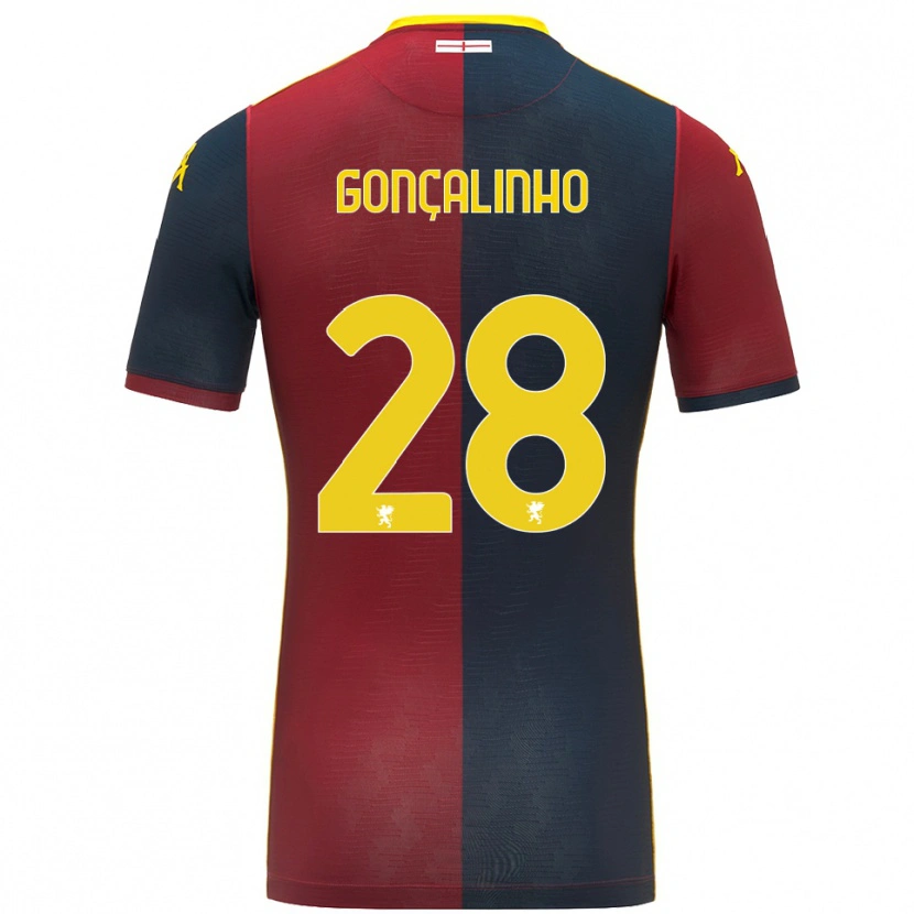 Danxen Pánské João Gonçalinho #28 Červená Královská Modř Domů Hráčské Dresy 2025/26 Dres
