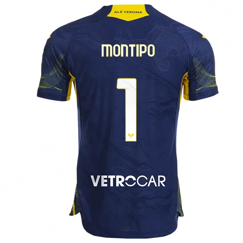 Danxen Pánské Lorenzo Montipò #1 Námořnická Modř Žlutá Domů Hráčské Dresy 2025/26 Dres