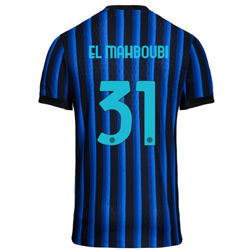 Danxen Pánské Anas El Mahboubi #31 Černá Modrá Domů Hráčské Dresy 2025/26 Dres
