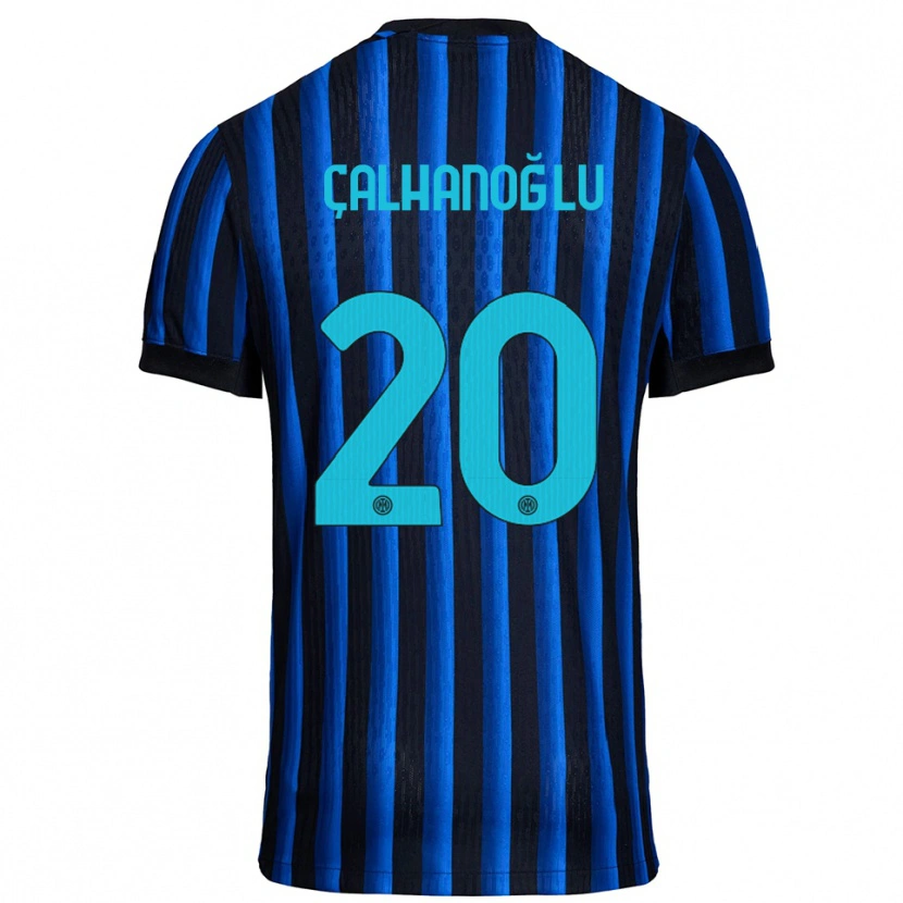 Danxen Pánské Hakan Çalhanoğlu #20 Černá Modrá Domů Hráčské Dresy 2025/26 Dres