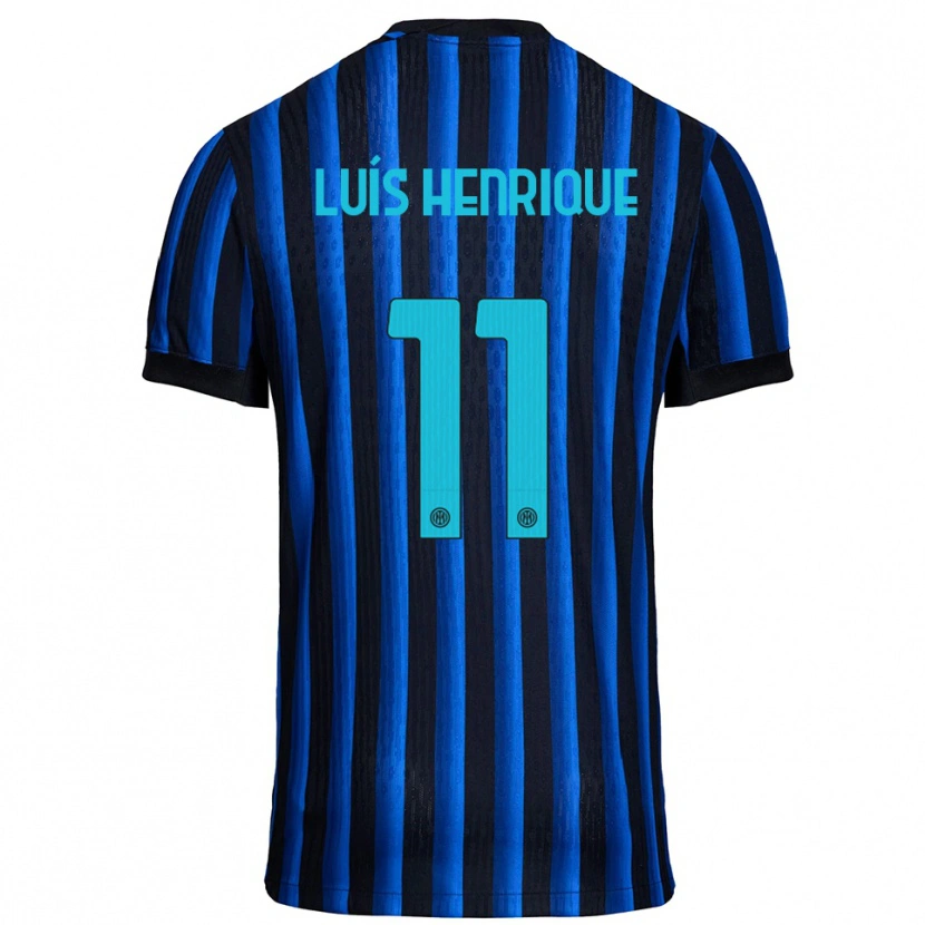 Danxen Pánské Luis Henrique #11 Černá Modrá Domů Hráčské Dresy 2025/26 Dres