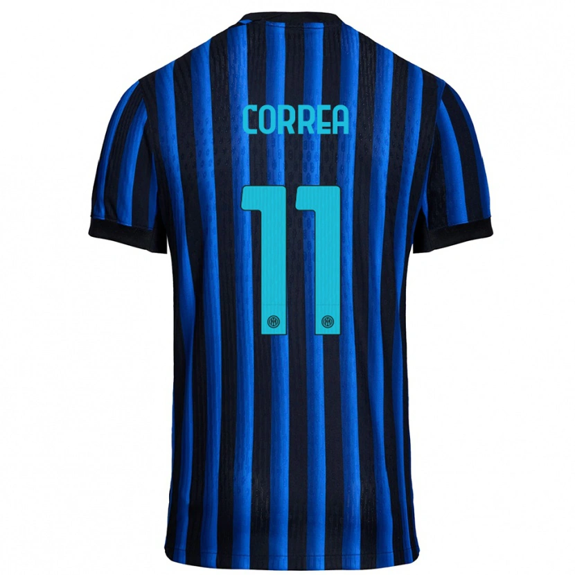 Danxen Pánské Joaquin Correa #11 Černá Modrá Domů Hráčské Dresy 2025/26 Dres