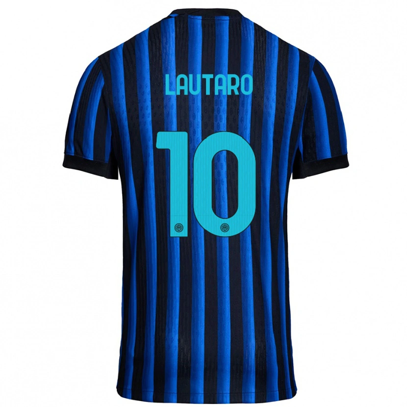 Danxen Pánské Lautaro Martínez #10 Černá Modrá Domů Hráčské Dresy 2025/26 Dres