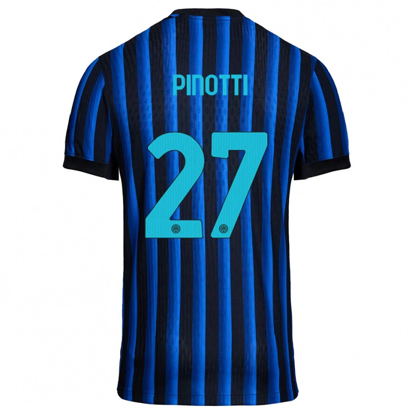 Danxen Pánské Manuel Pinotti #27 Černá Modrá Domů Hráčské Dresy 2025/26 Dres