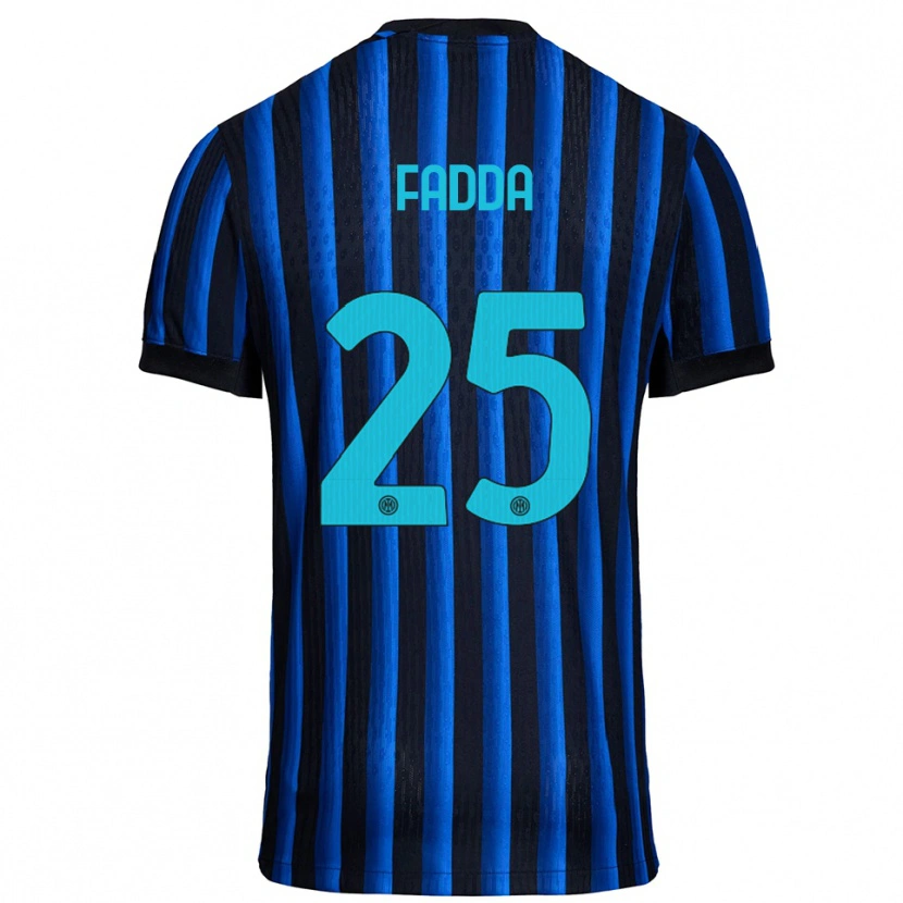Danxen Pánské Paola Fadda #25 Černá Modrá Domů Hráčské Dresy 2025/26 Dres