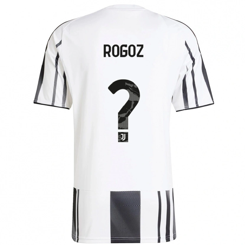 Danxen Pánské Nicolas Rogoz #0 Bílá Černá Domů Hráčské Dresy 2025/26 Dres