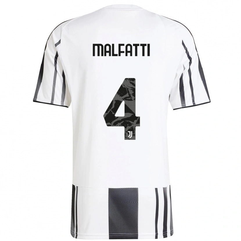 Danxen Pánské Tiago Malfatti #4 Bílá Černá Domů Hráčské Dresy 2025/26 Dres