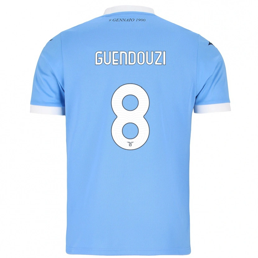 Danxen Pánské Mattéo Guendouzi #8 Nebesky Modrá Bílá Domů Hráčské Dresy 2025/26 Dres
