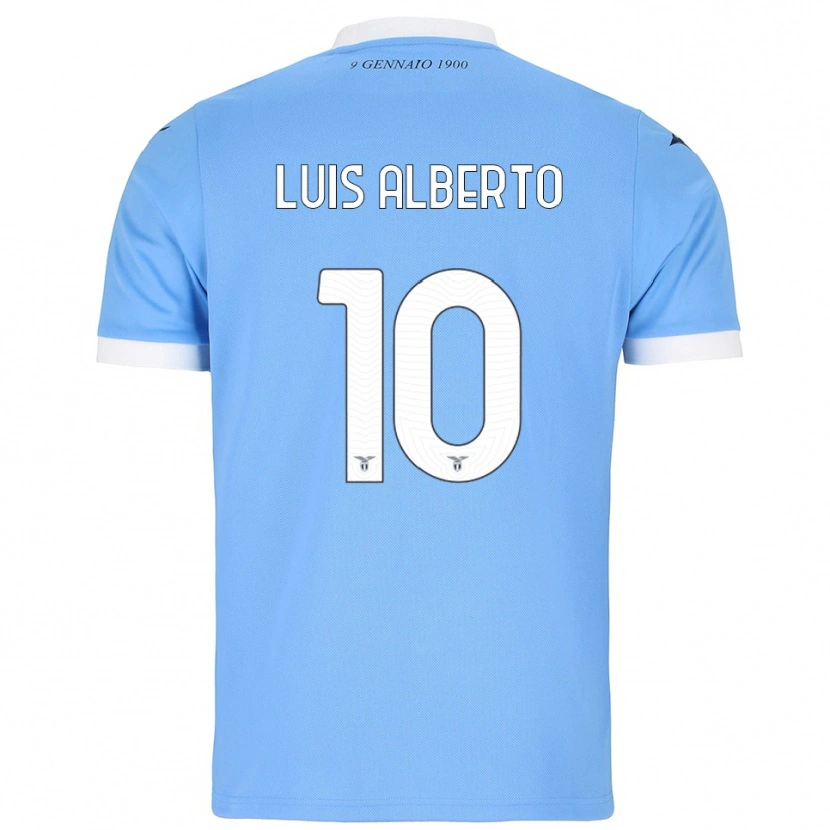Danxen Pánské Luis Alberto #10 Nebesky Modrá Bílá Domů Hráčské Dresy 2025/26 Dres