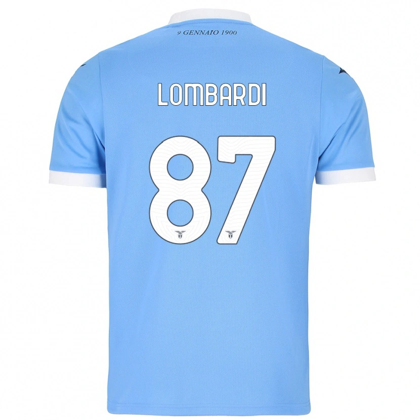 Danxen Pánské Cristiano Lombardi #87 Nebesky Modrá Bílá Domů Hráčské Dresy 2025/26 Dres