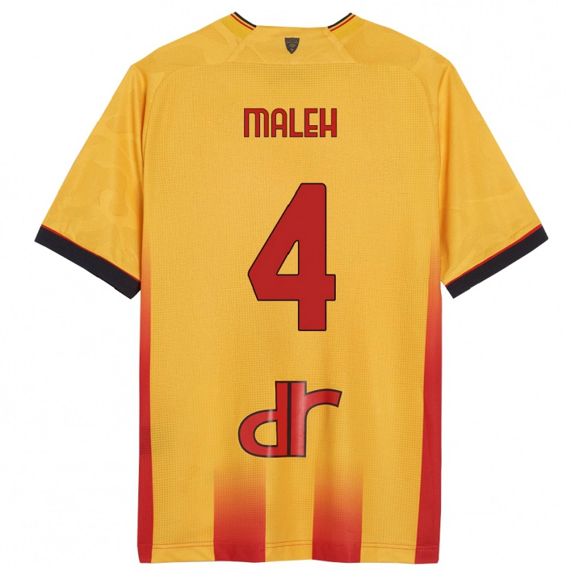 Danxen Pánské Youssef Maleh #4 Žlutá Oranžová Domů Hráčské Dresy 2025/26 Dres