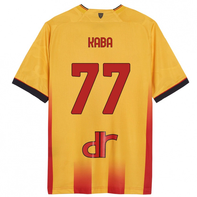 Danxen Pánské Mohamed Kaba #77 Žlutá Oranžová Domů Hráčské Dresy 2025/26 Dres