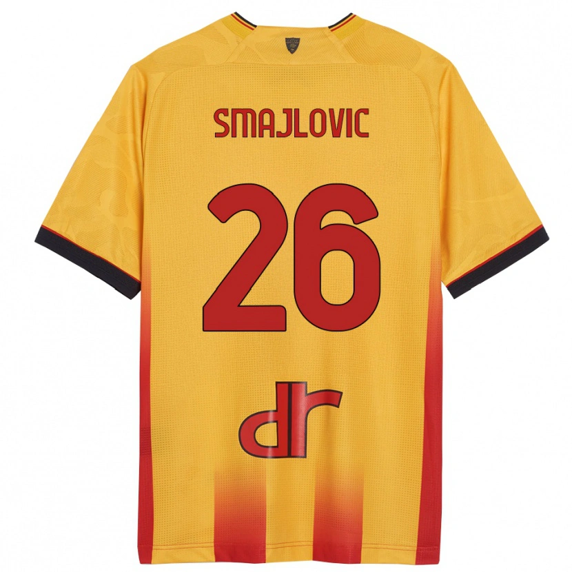 Danxen Pánské Zinedin Smajlovic #26 Žlutá Oranžová Domů Hráčské Dresy 2025/26 Dres