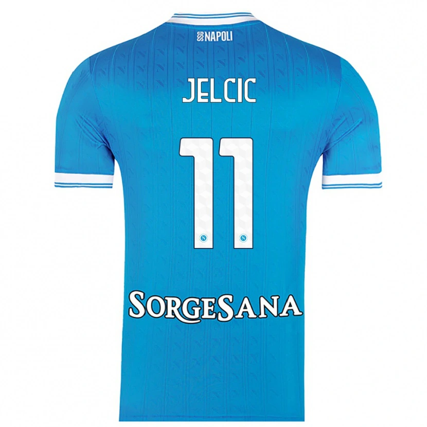 Danxen Pánské Maja Jelčić #11 Nebesky Modrá Bílá Domů Hráčské Dresy 2025/26 Dres
