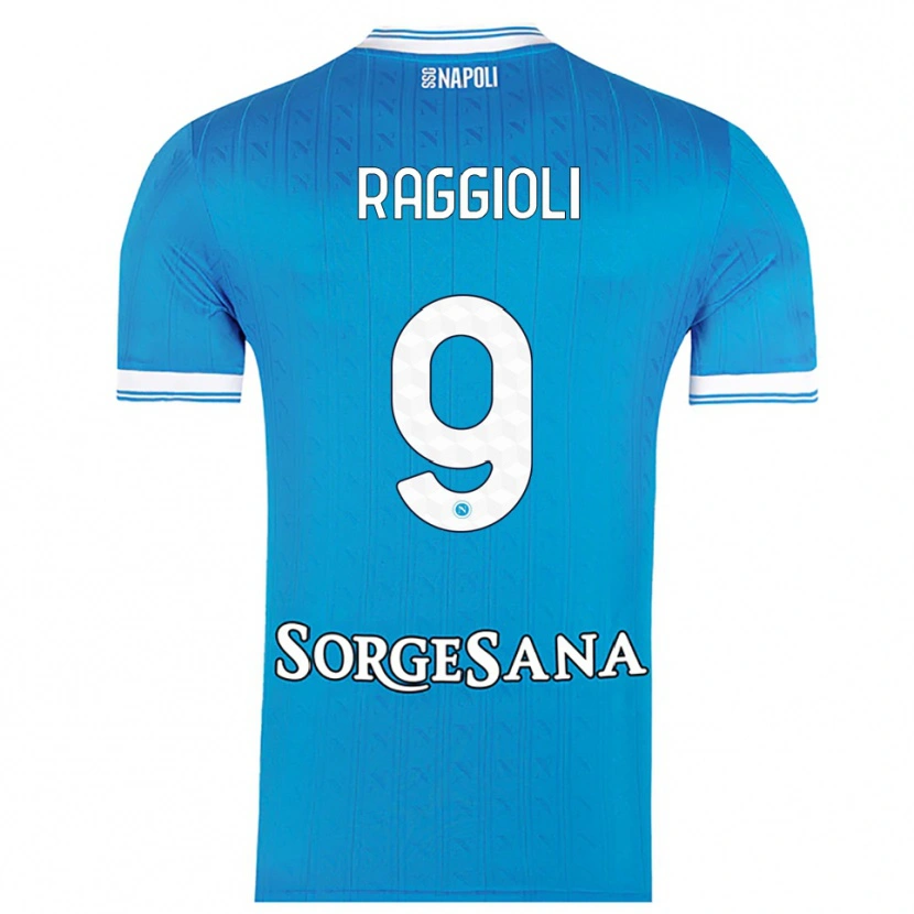 Danxen Pánské Christian Raggioli #9 Nebesky Modrá Bílá Domů Hráčské Dresy 2025/26 Dres