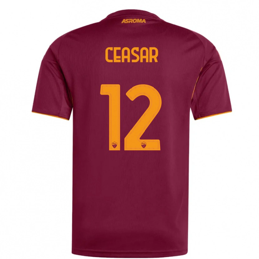 Danxen Pánské Camelia Ceasar #12 Burgundská Oranžová Domů Hráčské Dresy 2025/26 Dres